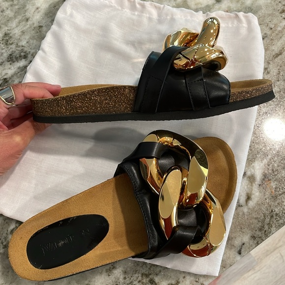 JW Anderson Leather Slides - Picture 4 of 12
